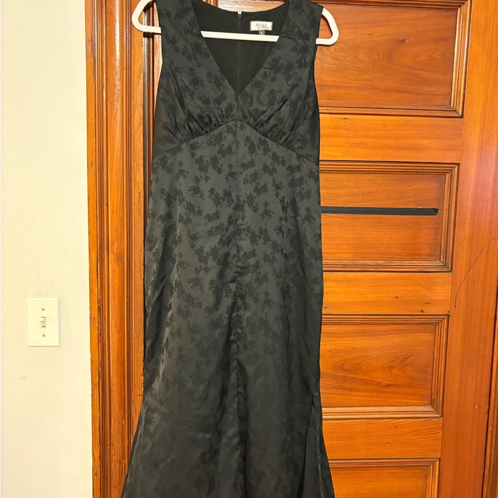 BCBG Satin Black Dress